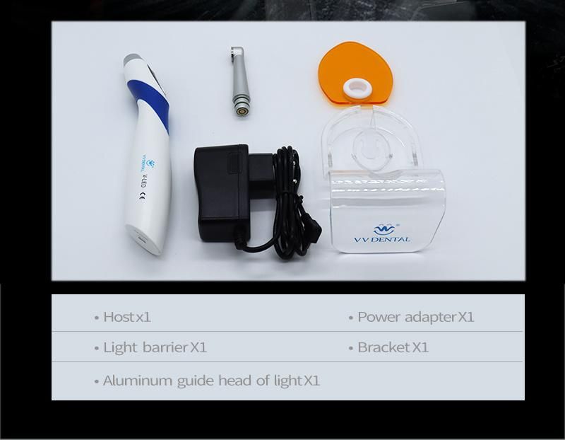 VV Dental High Quality Wireless Cordless 1s LED Light Woodpecker Cure Dental Equipments Handpiece Dental Curing Light