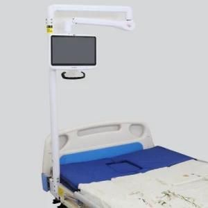 0025 Factory Hot Sell Hospital LCD Arm Rotatable TV Shelf Displayer Shelving Touch Screen Holder