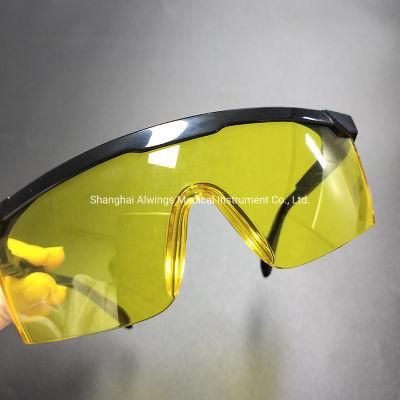 Yellow Dental UV Protective Safety Glasses Anti Fog