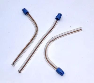 Transparant Saliva Ejector with Blue Tip