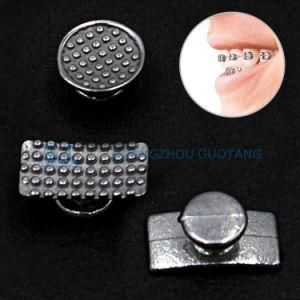 Orthodontic Customization Composite Round Bondable Mesh Base Lingual Button