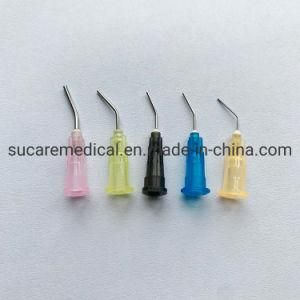 Disposable Pre-Bent Dental Flowable Dispensing Blunt Needle Tips