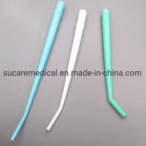 Green/White/Blue Color Dental Disposable Surgical Aspirator Elbow Tips