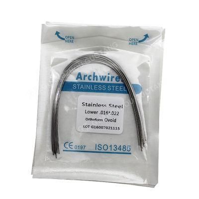 Dental Orthodontic Super Elastic Stainless Steel Arch Wires
