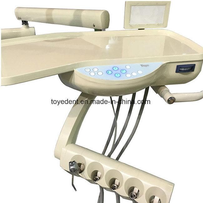 Ce and ISO Approvel Economic Dental Chair with LED Operation Lamp