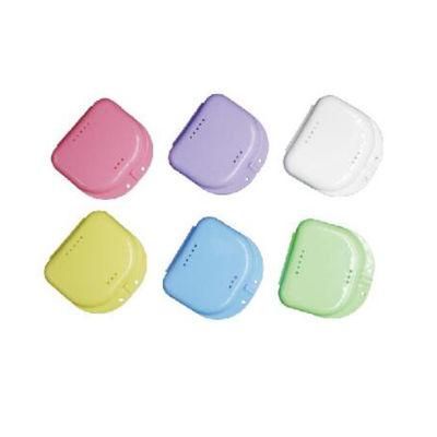 Matte Multi Colours Dental Plastic Retainer Box with Slots