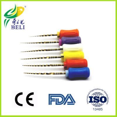 Dental 6 Piece Per Pack Hand Use Protaper Gold Files Niti Rotary Files USA Dental Endo Files for Dentist with CE FDA Certification