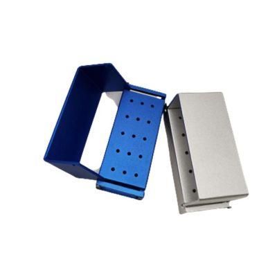 15 Holes 30 Holes Bur Disinfection Box Aluminum Dental Bur Stand Endo File Box