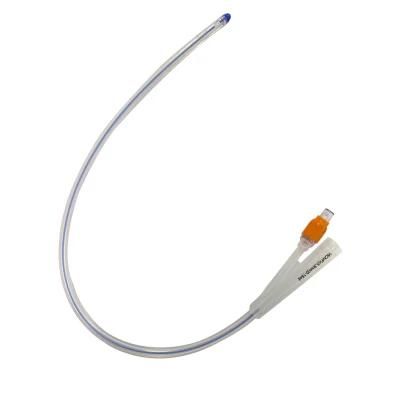 Foley Catheter Silicone Coated 3 Way Latex Foley Catheter Balloon Catheter