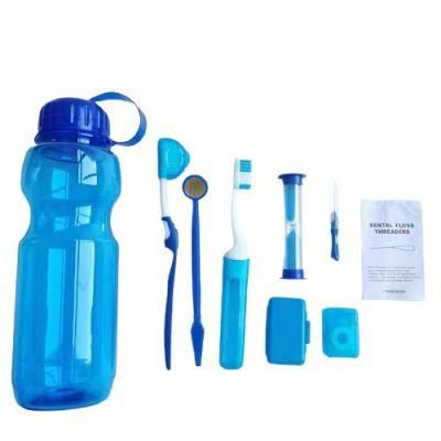 Water Bottle Package Travel Dental Orthodontic Toothbrush Kit Oral Teeth Cleaning Kit