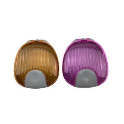 Seashell Type Dental Retainer Box Reusable Colorful Retainer Plastic Travel Box for Teeth Whitening
