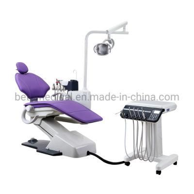 Dental Chair and Backrest Interlock Dental Unit with Italy Brand LED Light