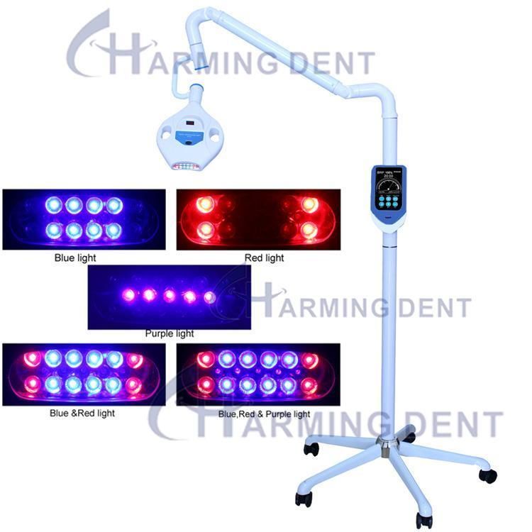 Charming Dental Teeth Whitening Machine Portable Dental Teeth Whitening Lamp with LED Red Blue Purple Light Bleaching Lamp