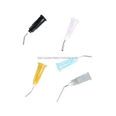 Manufacturer Disposable Dental Needles Suction Tip Irrigation Needle Prebent Tip Flow Needle