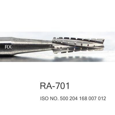 22.5mm Length Shank Cross Cut Shape Dental Carbide Burs RA-701