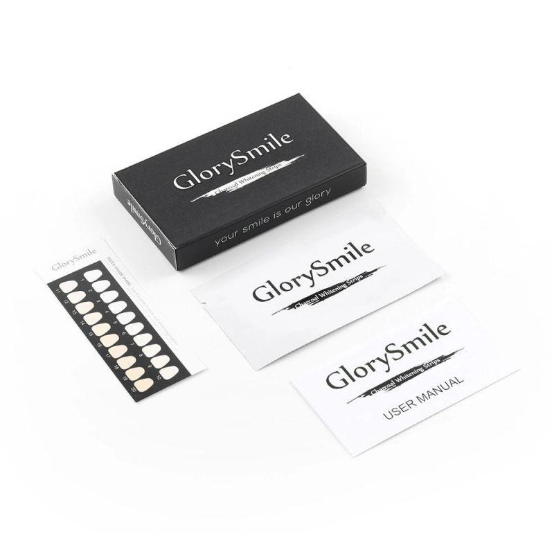 Convenient Charcoal Non-Peroxide Black Teeth Whitening Strips