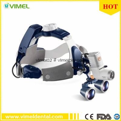 5W LED Medical Headlight Headlamp 4.0/5.0/6.0/6.5X420mm Dental Binocular Loupe