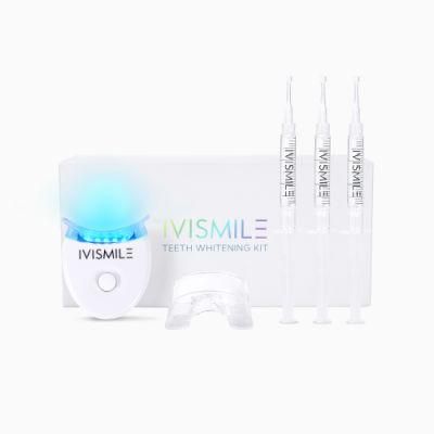 Ivismile Best Selling Teeth Whitening Kit with Food Grade Month Tray 5 LEDs LED Light