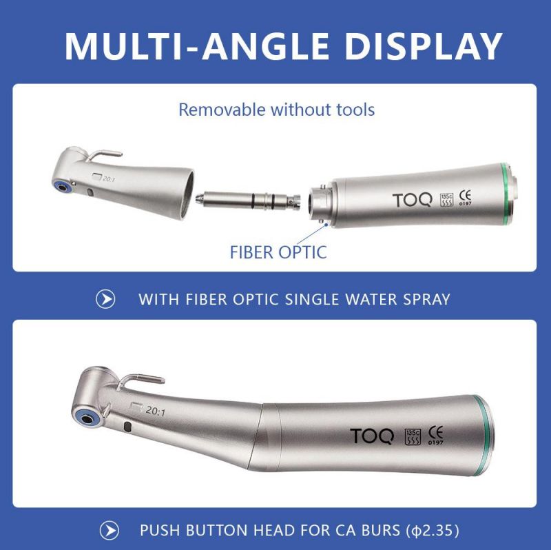 Ceramic Bearing 20: 1 Implant Fiber Optic Contra Angle Dental Handpiece