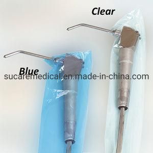 Transparent and Blue Plastic Disposable Pre-Cut Air-Water Syringe Sleeve