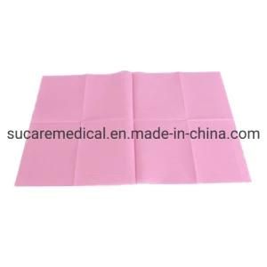 Pink Color Dispsoable 3ply Dental Waterproof Bibs