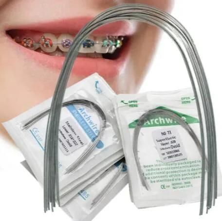Dental Orthodontic Thermal Active Niti Rectangular Round Orthodontic Arch Wire