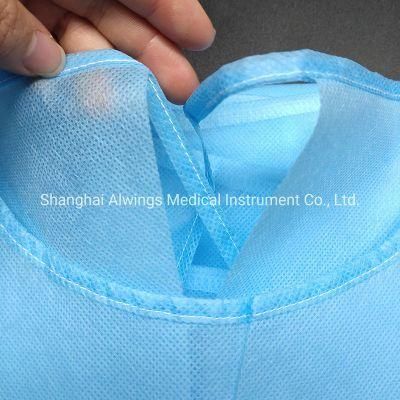 Medical Disposable Medical Grade PP Isolation Gown with Back Tie