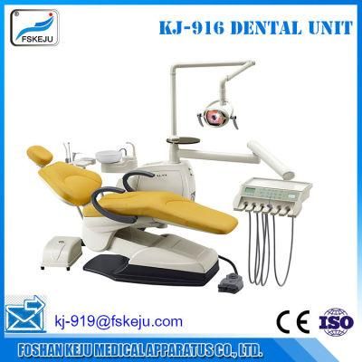 China Good Quality Leather Dental Unit Dental Equipment (KJ-916)