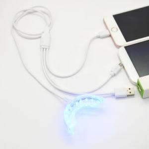 Connected with iPhone/ USB Mini Laser LED Teeth Whitening Light
