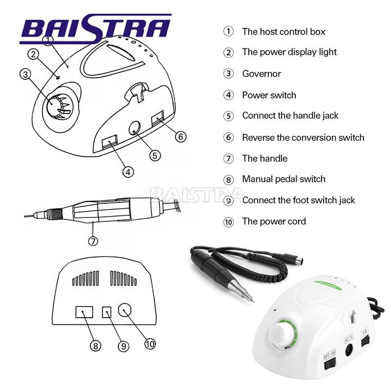 Professional 50000 Rpm Electric Dental Laboratory Micro Motor for Sale