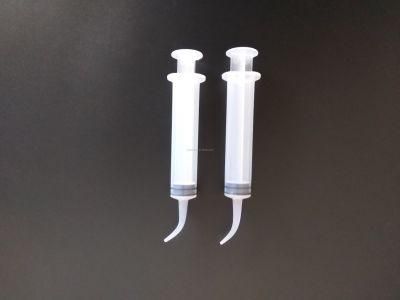 Plastic Aspirating Dental Irrigation Dental Curved Tip Syringe