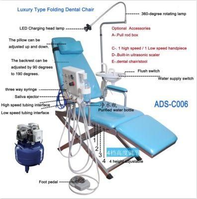 Dental Luxury Type-Folding Chair with Rechargeable LED Light