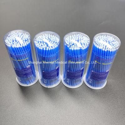 Dental Disposable Blue Micro Applicator with Bendale Tips