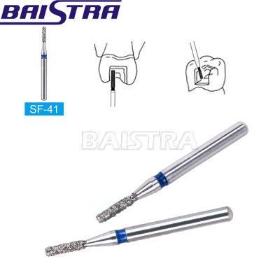 Strong Drill Dental Diamond Coated Burs for High Speed Handpiece Fg
