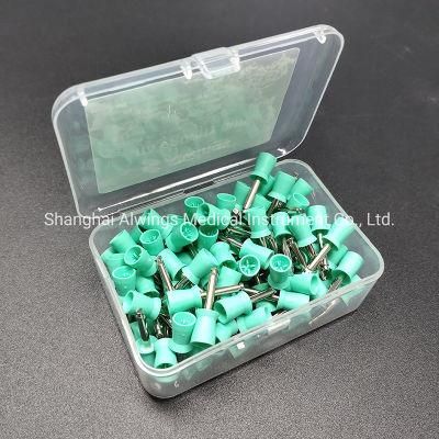 Green Prophy Cups of Dental Instruments Dental Disposable for Teeth Polishing