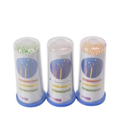Bendable Micro Hair Brush Medical Swab Sticks Dental Micro Applicators