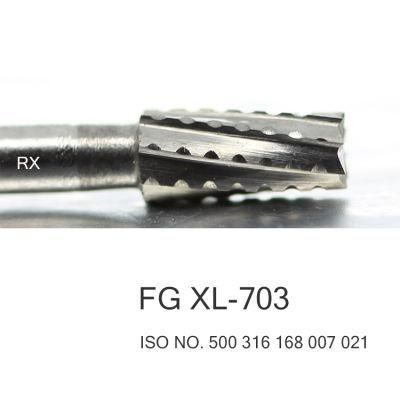 Long Shank Carbide Burrs Dental Clinic Drill 25mm Shank FG XL-703