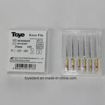 21mm/25mm Root Canal Dental Endodontic Keen File Rotary Use
