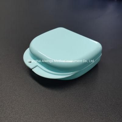 Medium Size 81*83*29mm Dental Retainer Box Light Blue