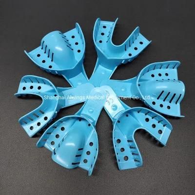 ABS Material Dental Impression Trays Blue Color