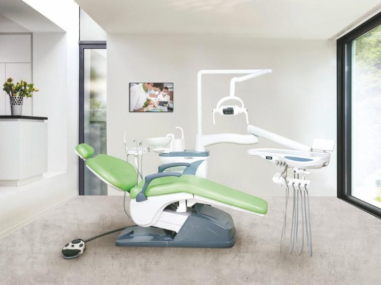 Factory Price Medical Economic Integral Dental Chair Unit with LED Sensor Lamp