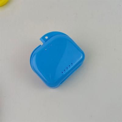 Custom Logo Plastic Denture Retainer Box Teeth Storage Box