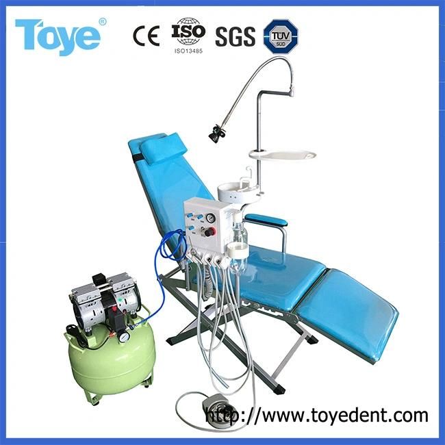 Luxury Type-Folding Portable Patient Dental Folding Chair with Turbine