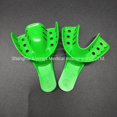 ABS Medical Material Dental Impression Trays #5 #6 M Upper Lower Green