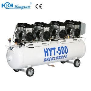 Oilless Oil Free Silent Portable Two Cylinder Rocky Pistion Air Compressor for Dental Uints