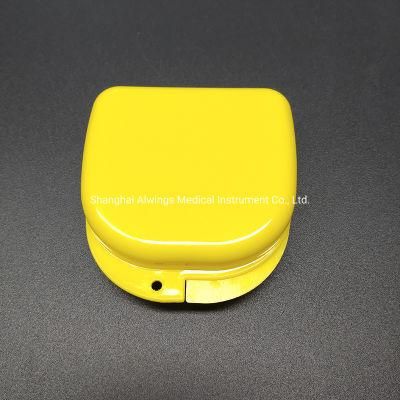 Medium Size 81*83*29mm Dental Yellow Retainer Box