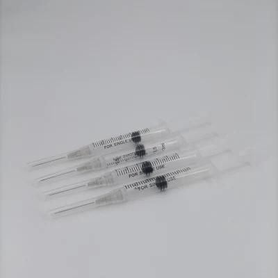 Disposable 3cc Medical Dental Syringe with Needle 3ml