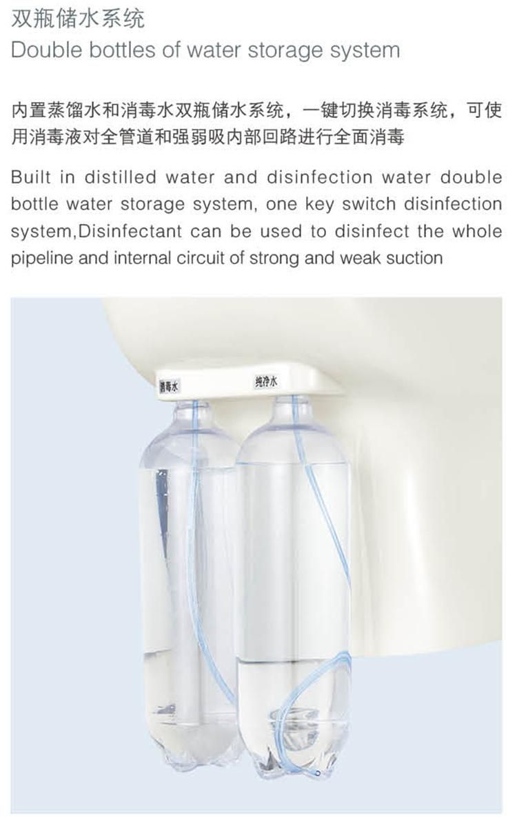 CE Approved Gladent Disinfection Dental Unit with 9 Memory Control System