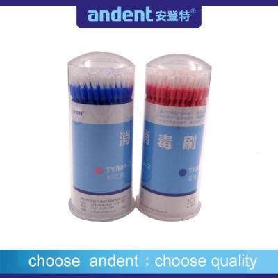 Dental Micro Brush Applicator with Flat Head and Oblique Head