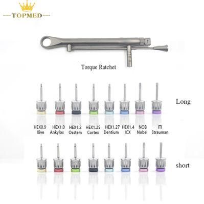 Dental Implant Universal Repair Tools Torque Wrench 12PCS Mini Screwdrivers Prosthetic Kit